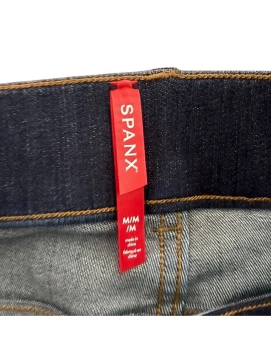 Spanx shapewear clean indigo blue wide bootcut classic trouser jean size medium - Picture 7 of 14